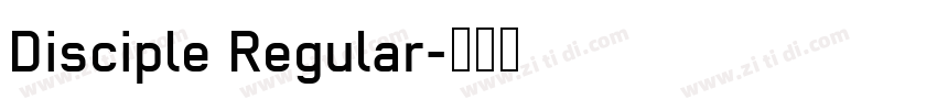 Disciple Regular字体转换